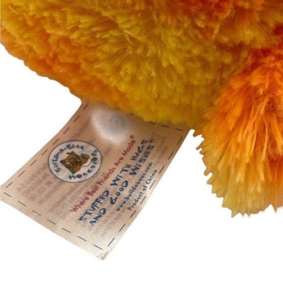 Build-A-Bear Autumn Fall Maple Leaf 16" Plush Sparkly Orange and Yellow - Picture 8 of 8